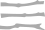  çarpı şeklinde siyah renkli iki dal parçası